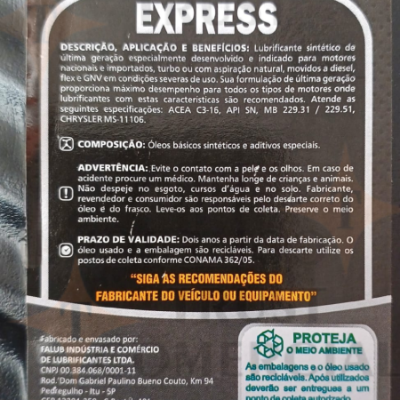 ÓLEO LUBRFICANTE MINERAL FALUB 5W40 - Image 3