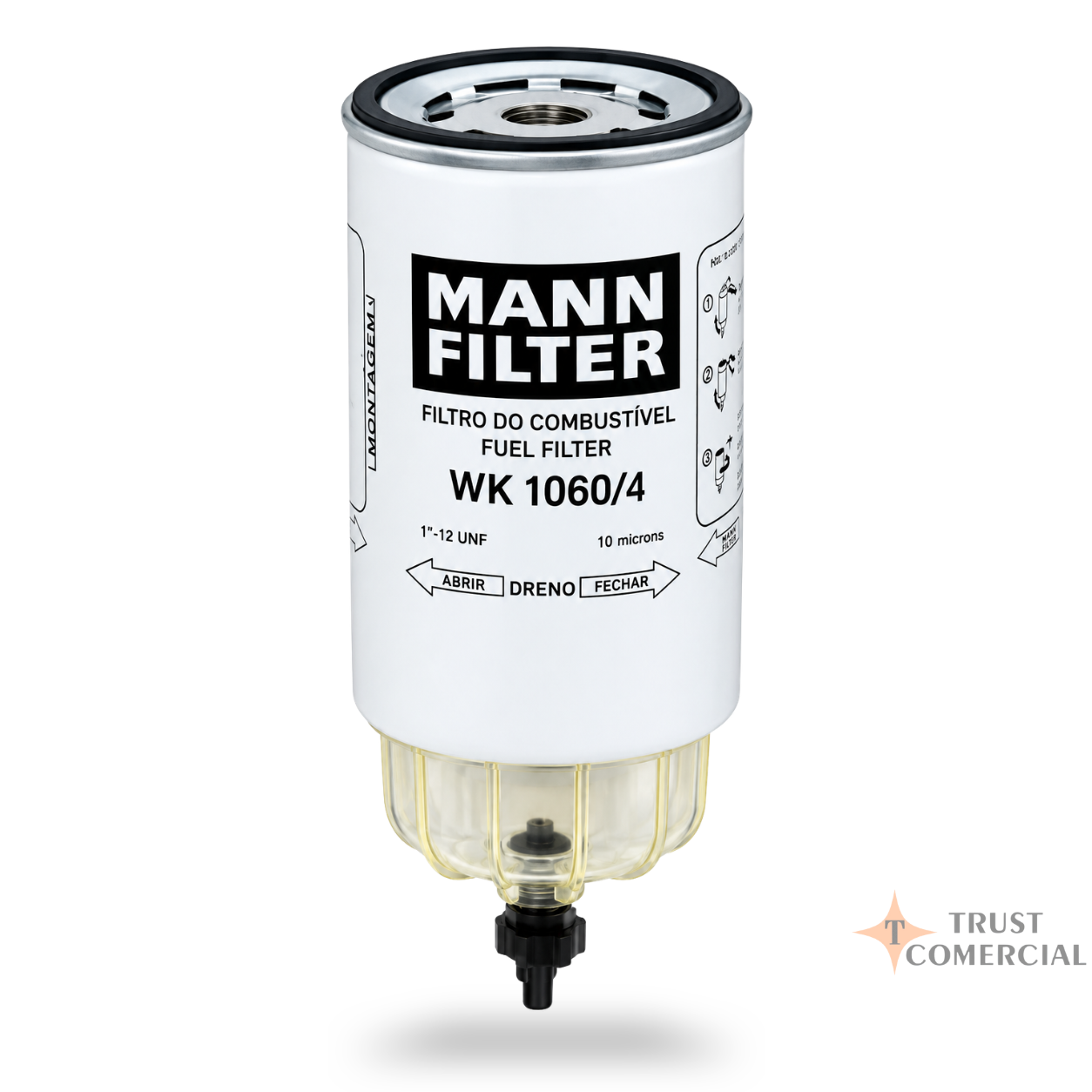 Filtro Combustível MANN-FILTER WK 1060/4 Separador de Água Diesel