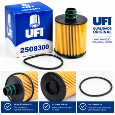FILTRO DE ÓLEO UFI 2508300 JEEP RENEGATE/FIAT TORO - Imagem 3