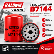 Filtro Lubrificante Baldwin B7144 Para Escavadeiras - Imagem 3